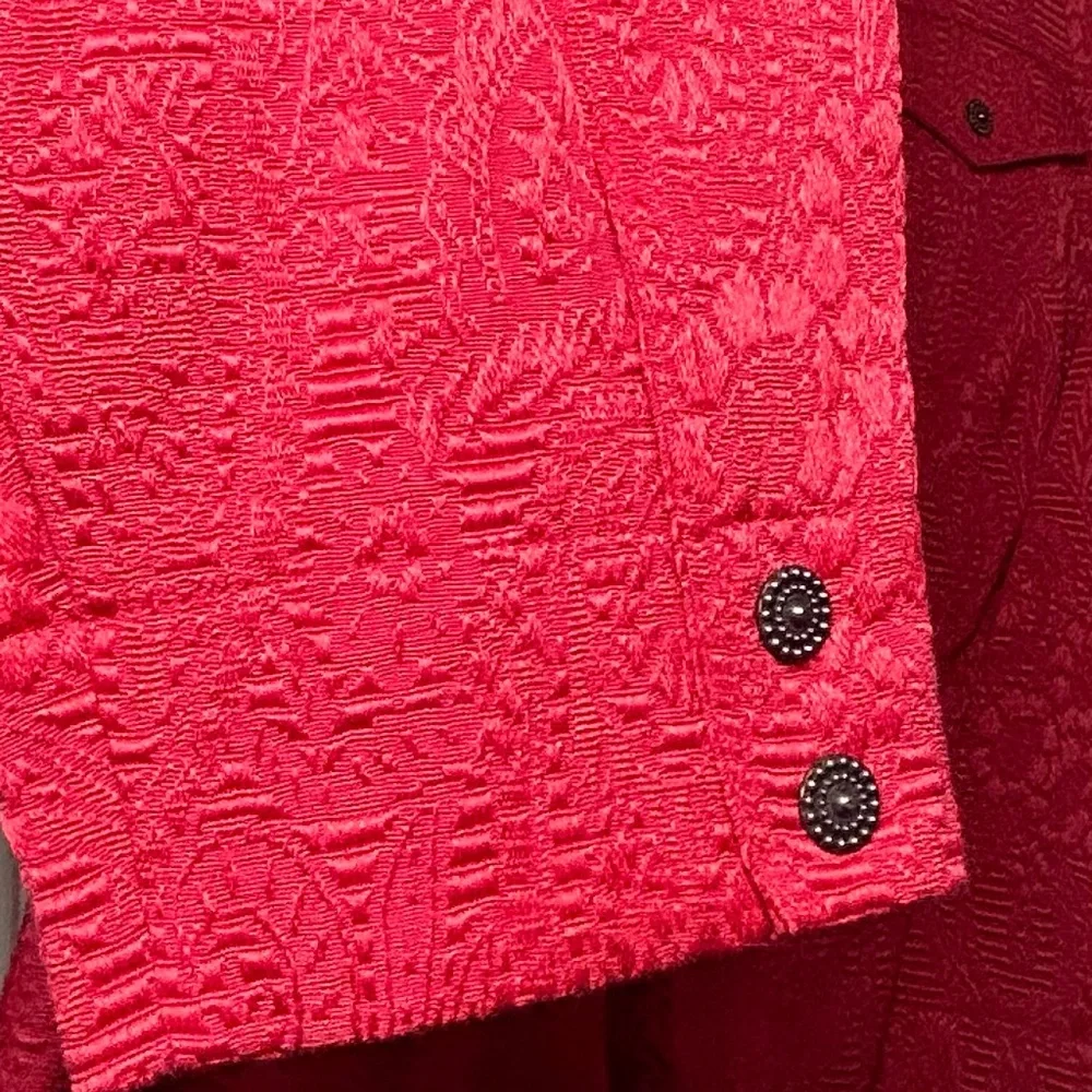 Ruby Rd – Textured Jacket – Red – Size 20W - Picture 3 of 7
